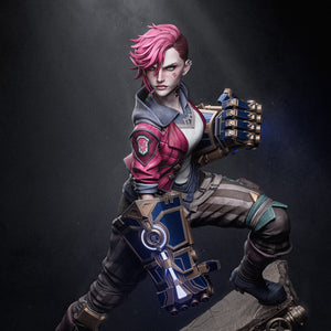 figurine Vi, figurine Arcane, figurine a peindre, figurine Jinx