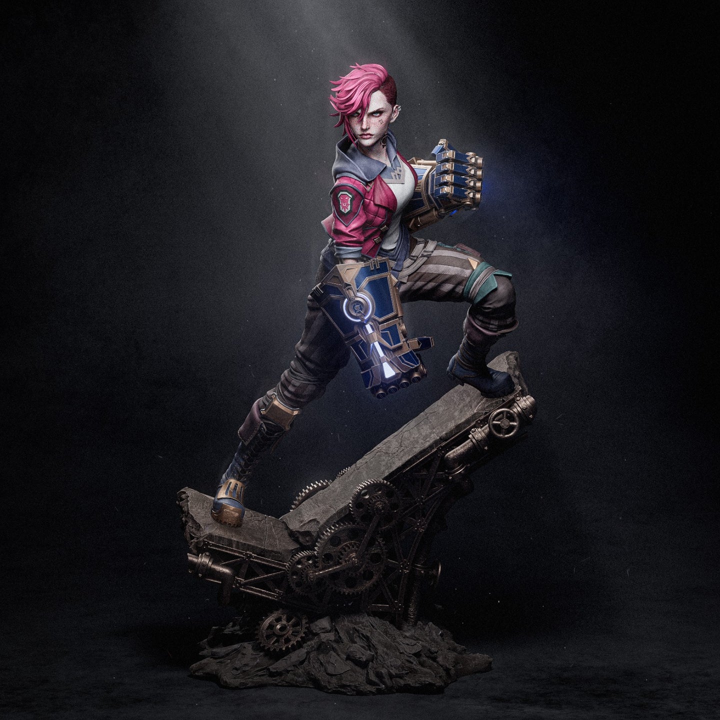 figurine Vi, figurine Arcane, figurine a peindre, figurine Jinx