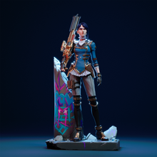 Load image into Gallery viewer, figurine caitlyn, figurine arcane, figurine a peindre, jinx, arcane
