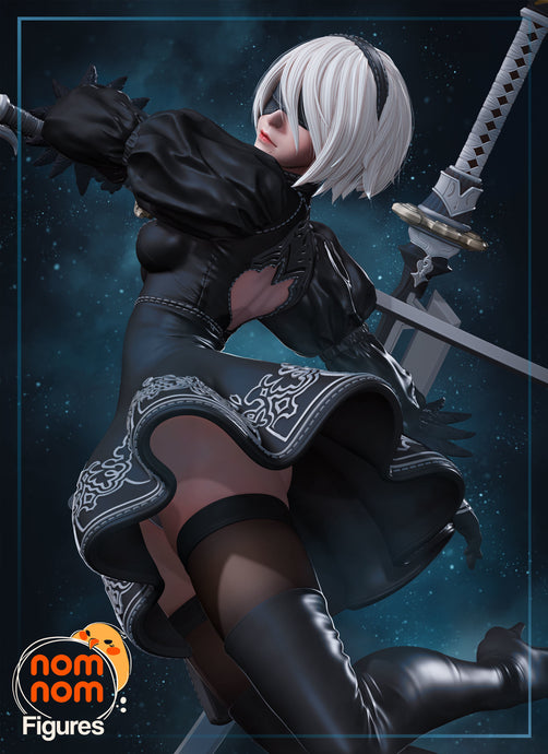 Nier, 2b, figurine 2b, figurine nier, androïde