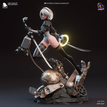 Charger l&#39;image dans la galerie, figurine 2b figurine nier, nier automata, figurine a peindre
