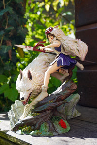 Princesse Mononoké, ghibli, figurine San, figurine à peindre, loup