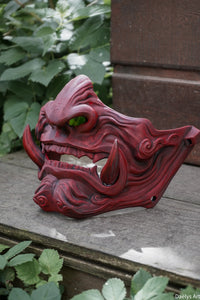 Masque mempo, masque Oni, masque mempo oni, masque samouraï, cosplay samouraï, cosplay Oni, masque démon japonais