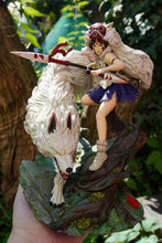 Charger l&#39;image dans la galerie, Princesse Mononoké, ghibli, figurine San, figurine à peindre, loup
