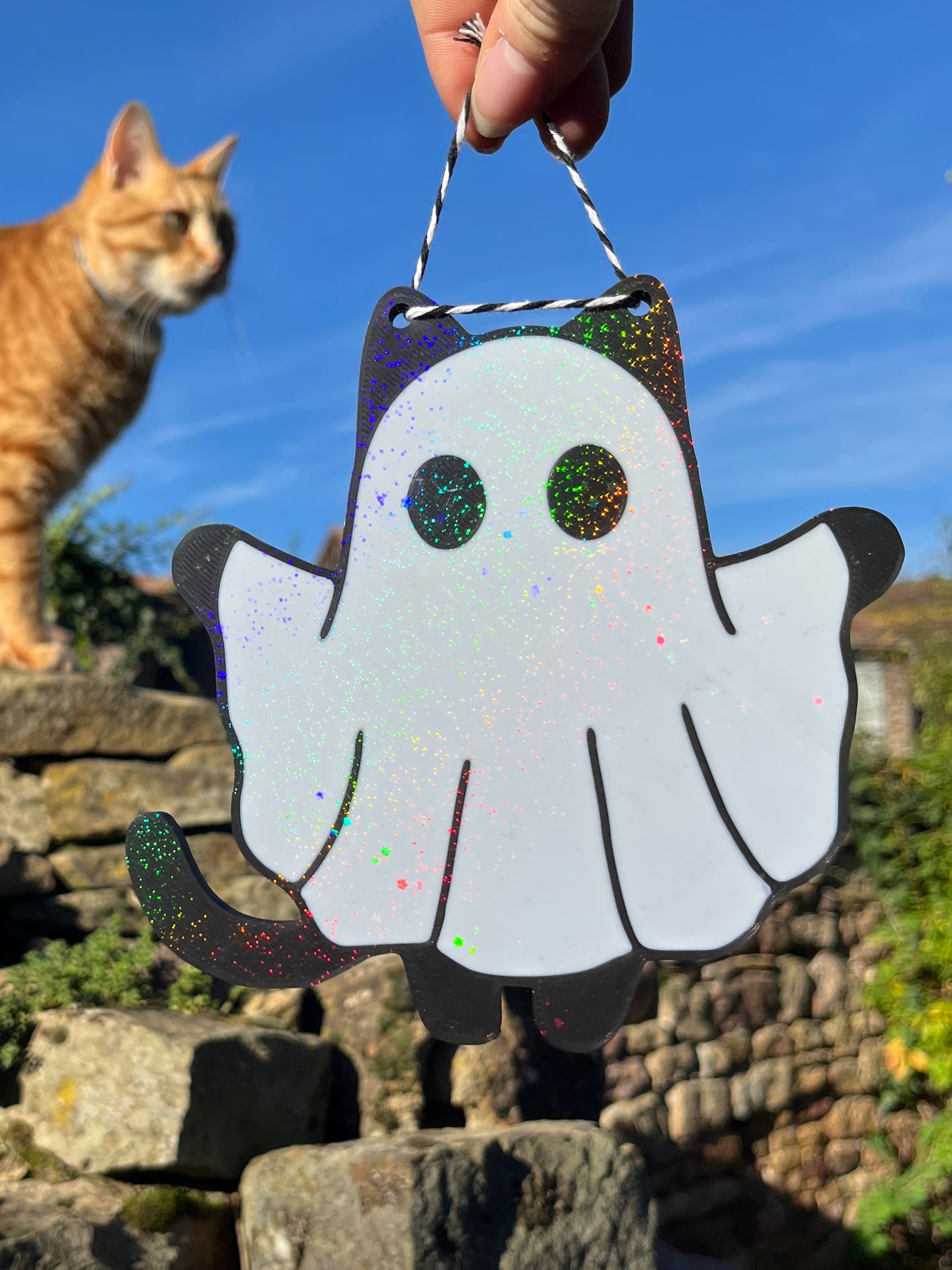 Hanging decoration - Ghost cat