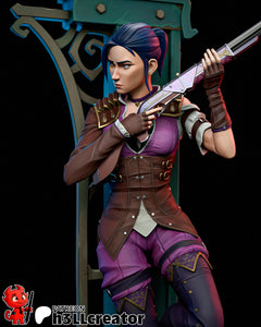 figurine arcane, figurine league of legends, figurine Caitlyn, figurine Jinx, figurine Vi