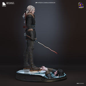 figurine ciri, figurine the witcher, figurine sorceleur, figurine a peindre