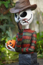 Load image into Gallery viewer, Jack Skellington, Freddy Krueger, buste jack skellington, l&#39;étrange noël de monsieur jack, nightmare before christmas, Daëlys Art
