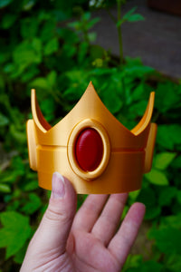 Couronne peach, couronne mario, cosplay peach, peach mario, Daëlys Art