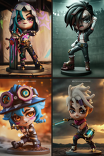 Charger l&#39;image dans la galerie, Figurine Isha Arcane, figurine Arcane, figurine Jinx, Figurine a peindre
