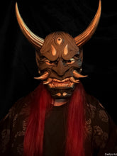 Charger l&#39;image dans la galerie, Masque Hannya, masque japonais, masque oni, yokaï, masque décoratif japonais, cosplay, décoration japonaise, Daëlys Art
