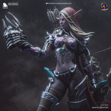 Charger l&#39;image dans la galerie, figurine wow, figurine sylvanas, figurine roi liche, figurine a peindre
