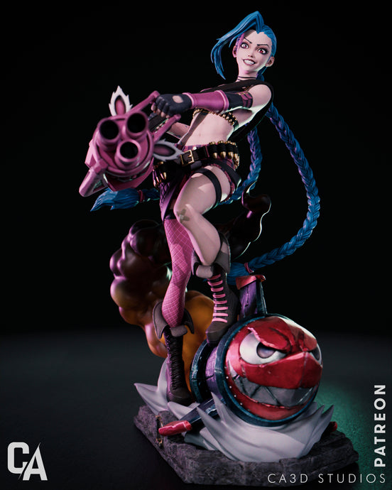 figurine Vi, figurine Arcane, figurine a peindre, figurine Jinx