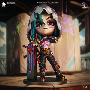 Figurine Isha Arcane, figurine Arcane, figurine Jinx, Figurine a peindre