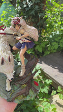 Load and play video in Gallery viewer, Princesse Mononoké, ghibli, figurine San, figurine à peindre, loup
